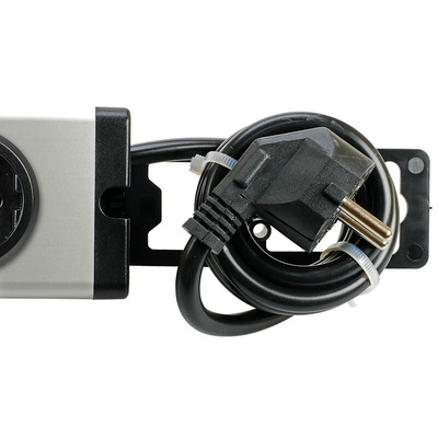 Type F - German Schuko 8 Gang Power Distribution Unit, 1.5m Cable, 16A, 250 V ac