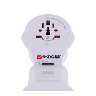 SKROSS Australia, China, Europe, Italy, Japan, Switzerland, UK, USA to UK Travel Adapter, Rated At 7A