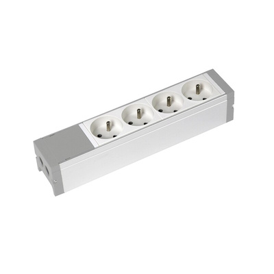 NF Socket 4 Gang Trailing Socket, No, 16A