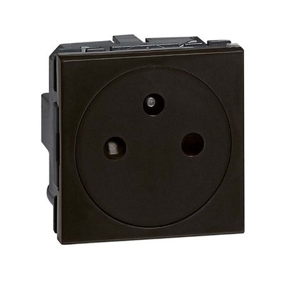 Legrand Black 1 Gang Plug Socket, 16A, Indoor Use