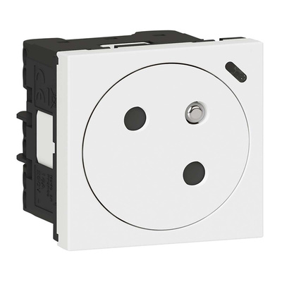 Legrand White 1 Gang Plug Socket, 16A, Indoor Use