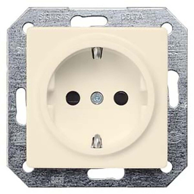 Siemens 1 Gang Electrical Socket, 2 Poles, 16A, Schuko, Indoor Use