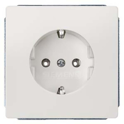 Siemens White 1 Gang Electrical Socket, 2 Poles, 16A, Schuko, Indoor Use