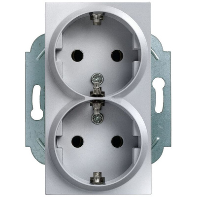 Siemens 2 Gang Plug Socket, 16A, Indoor Use