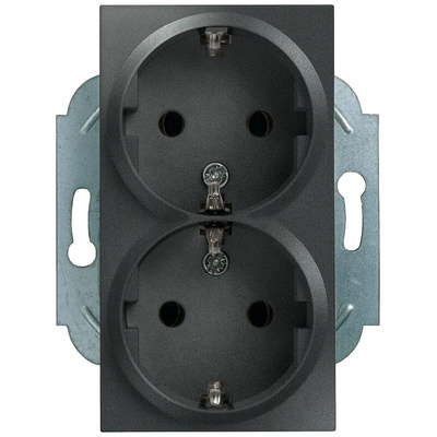 Siemens 2 Gang Plug Socket, 16A, Indoor Use