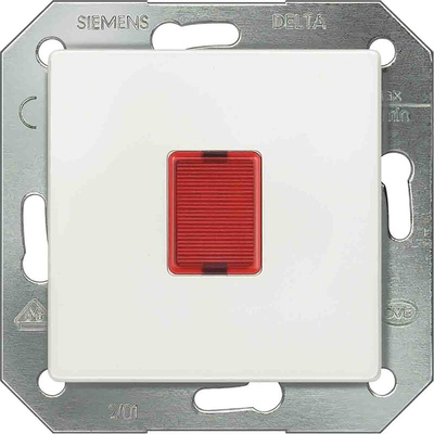 Siemens White 1 Gang Plug Socket, 16A, Indoor Use