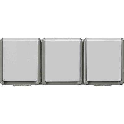 Siemens Grey 3 Gang Plug Socket, 16A, Indoor Use
