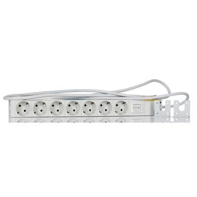 Type F - German Schuko Power Distribution Unit, 2m Cable, No, 16A, 230 V ac, No