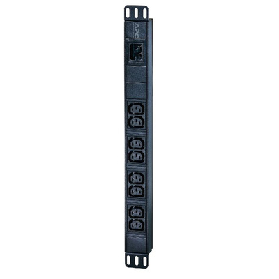IEC C13 8 Gang Distribution Unit, 2.5m Cable