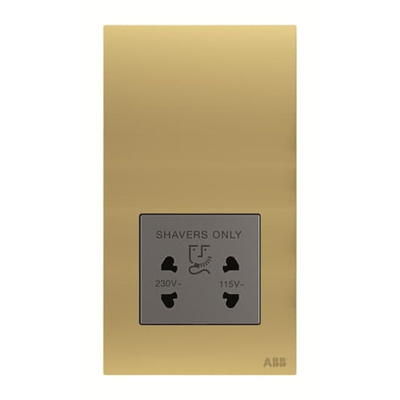 ABB Gold 1 Gang Plug Socket, 2 Poles, 20A, Outdoor Use