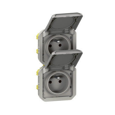Legrand Grey Plug Socket, 2 Poles, NF Socket