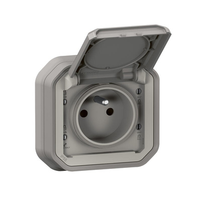 Legrand Grey Plug Socket, 2 Poles, NF Socket