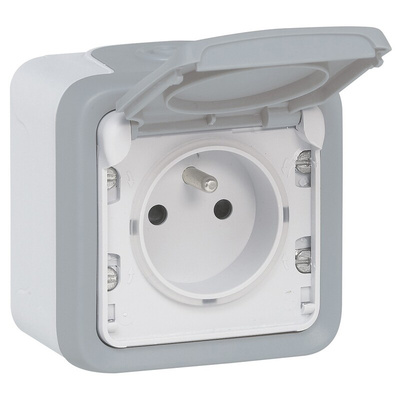 Legrand Grey Plug Socket, 2 Poles, NF Socket