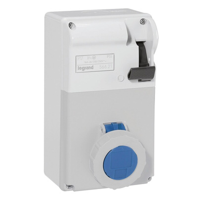 Legrand Grey Power Socket, 2 Poles, 16A