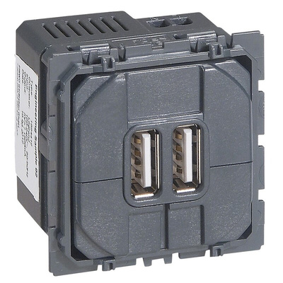 Legrand USB Socket, 3A, USB A, Indoor Use