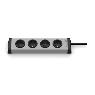 Type F - German Schuko 4 Gang Power Distribution Unit, 1.5m Cable, 16A, 250 V