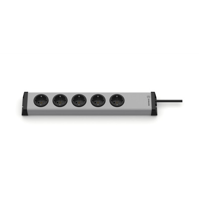 Type F - German Schuko 5 Gang Power Distribution Unit, 3m Cable, 16A, 230 V