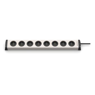 Type E - French 8 Gang Power Distribution Unit, 1.5m Cable, 16A, 230 V