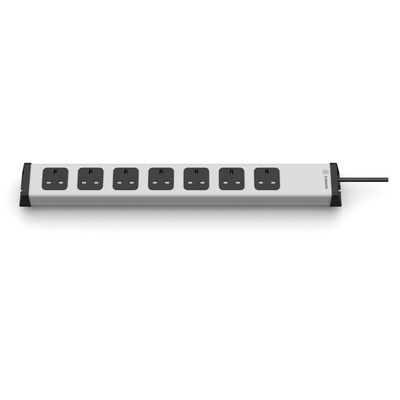 Type G - British 7 Gang Power Distribution Unit, 1.5m Cable, 13A, 230 V, Fused