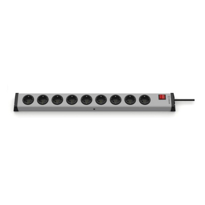 Type F - German Schuko 9 Gang Power Distribution Unit, 1.5m Cable, 16A, 250 V