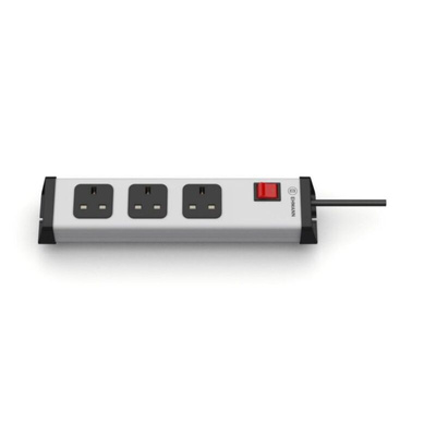 Type G - British 3 Gang Power Distribution Unit, 1.5m Cable, 13A, 230 V, Fused