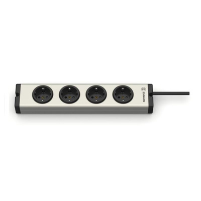 Type F - German Schuko 4 Gang Power Distribution Unit, 3m Cable, 16A, 250 V