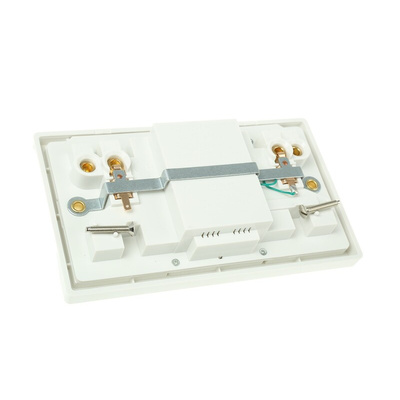 Power Breaker PowerBreaker H 13A, BS Fixing, Passive, 2 Gang RCD Socket, Polycarbonate, Surface Mount , Switched, 230 V