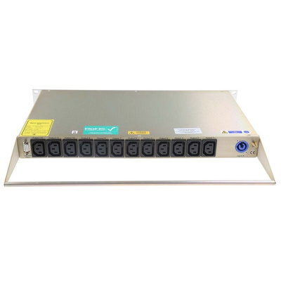 IEC C13 12 Gang Power Distribution Unit, 20A, 250 V, Fused