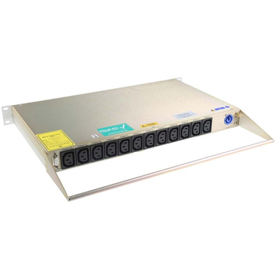 IEC C13 12 Gang Power Distribution Unit, 20A, 250 V, Fused