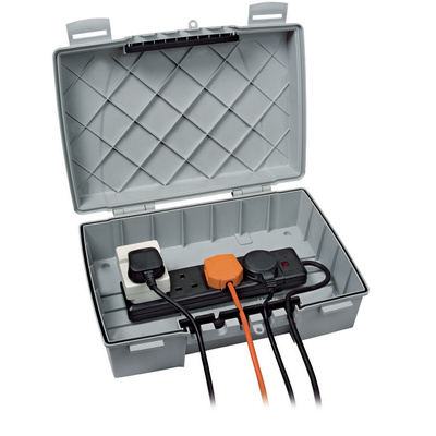 Type G - British 4 Gang Outdoor Power Enclosure, 230 V ac