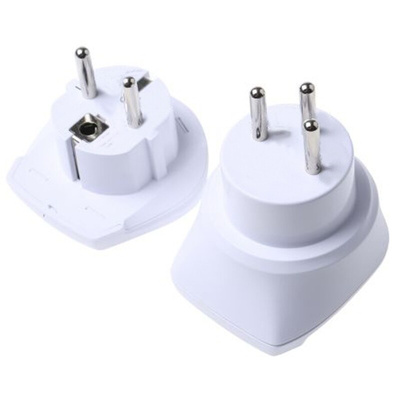 RS PRO Australia, Europe, Italy, Switzerland, UK, USA to Europe, Israel Travel Adapter, Rated At 16A