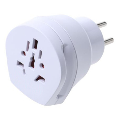 RS PRO Australia, Europe, Italy, Switzerland, UK, USA to Europe, Israel Travel Adapter, Rated At 16A