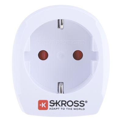 RS PRO Australia, China, Europe, Italy, Switzerland, UK to Europe, US Travel Adapter, Rated At 15A
