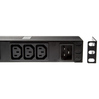 IEC C13 12 Gang Power Distribution Unit, 2.5m Cable, 16A, 100 → 240 V