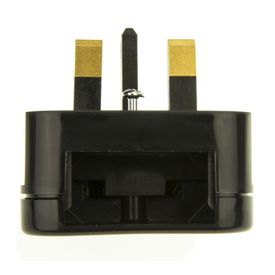 PowerConnections Europe to UK Mains Connector Converter, Rated At 3A