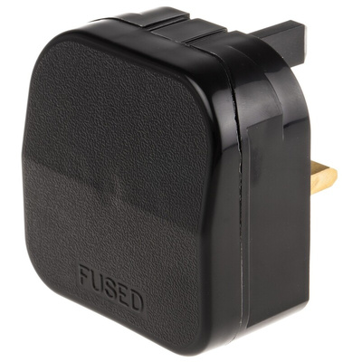 PowerConnections Europe to UK Mains Connector Converter, Rated At 5A
