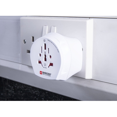 RS PRO Australia, China, Europe, Italy, Switzerland, UK, USA to Europe, UK Travel Adapter, Rated At 13A