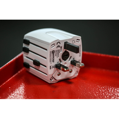 RS PRO Australia, China, Europe, Japan, UK, USA to Australia, China, Europe, Japan, UK, USA Travel Adapter, Rated At