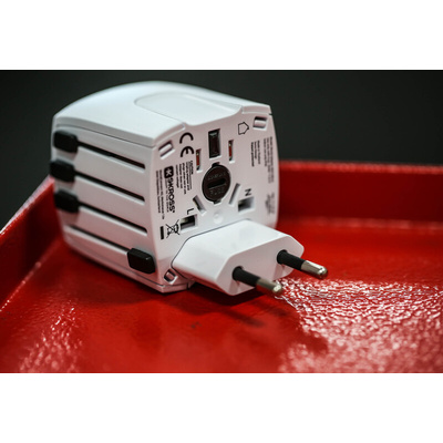 RS PRO Australia, China, Europe, Japan, UK, USA to Australia, China, Europe, Japan, UK, USA Travel Adapter, Rated At