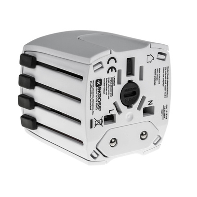 RS PRO Australia, China, Europe, Japan, UK, USA to Australia, China, Europe, Japan, UK, USA Travel Adapter, Rated At