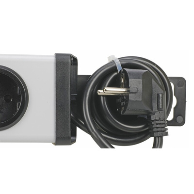 Type F - German Schuko 12 Gang Power Distribution Unit, 1.5m Cable, 16A, 250 V