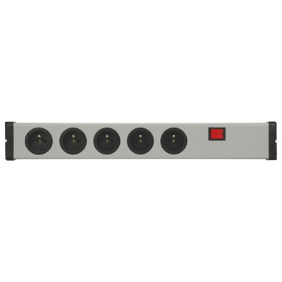Type E - French 5 Gang Power Distribution Unit, 16A, 250 V