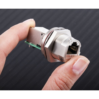 RS PRO Female RJ45 Connector, Panel Mount
