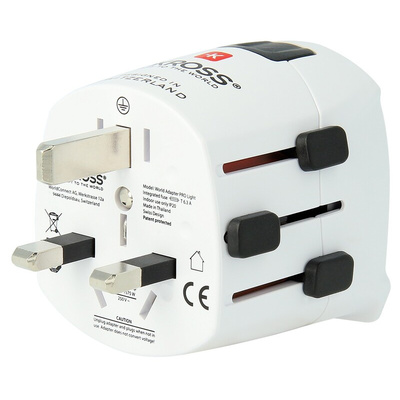 SKROSS Europe to Australia, China, UK, US Travel Adapter, Rated At 6.3A
