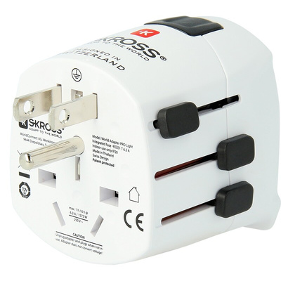 SKROSS Europe to Australia, China, UK, US Travel Adapter, Rated At 6.3A