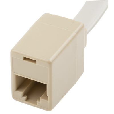 RS PRO Single-Port RJ45 Female, RJ45 Male Extender, Cat3