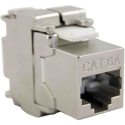 RS PRO Female RJ45 Connector, Tool-less Cable Mounting, Cat6a, 360° Shield