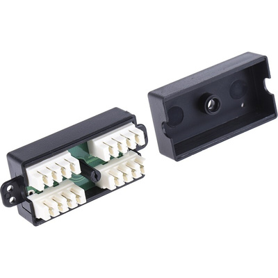 RS PRO 2-Port Punch Down Wiring Box, Cat5e, UTP