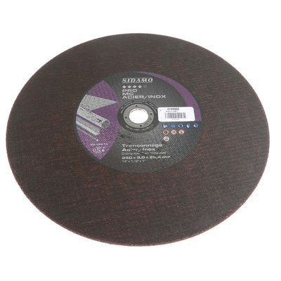 Sidamo Ceramic Cutting Disc, 355mm x 2.8mm Thick, Fine Grade, P120 Grit, 1 in pack, A 36 RBF 131
