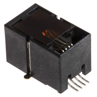Molex 85502 Series Female RJ11 Connector, Surface Mount, Cat3, UTP Shield